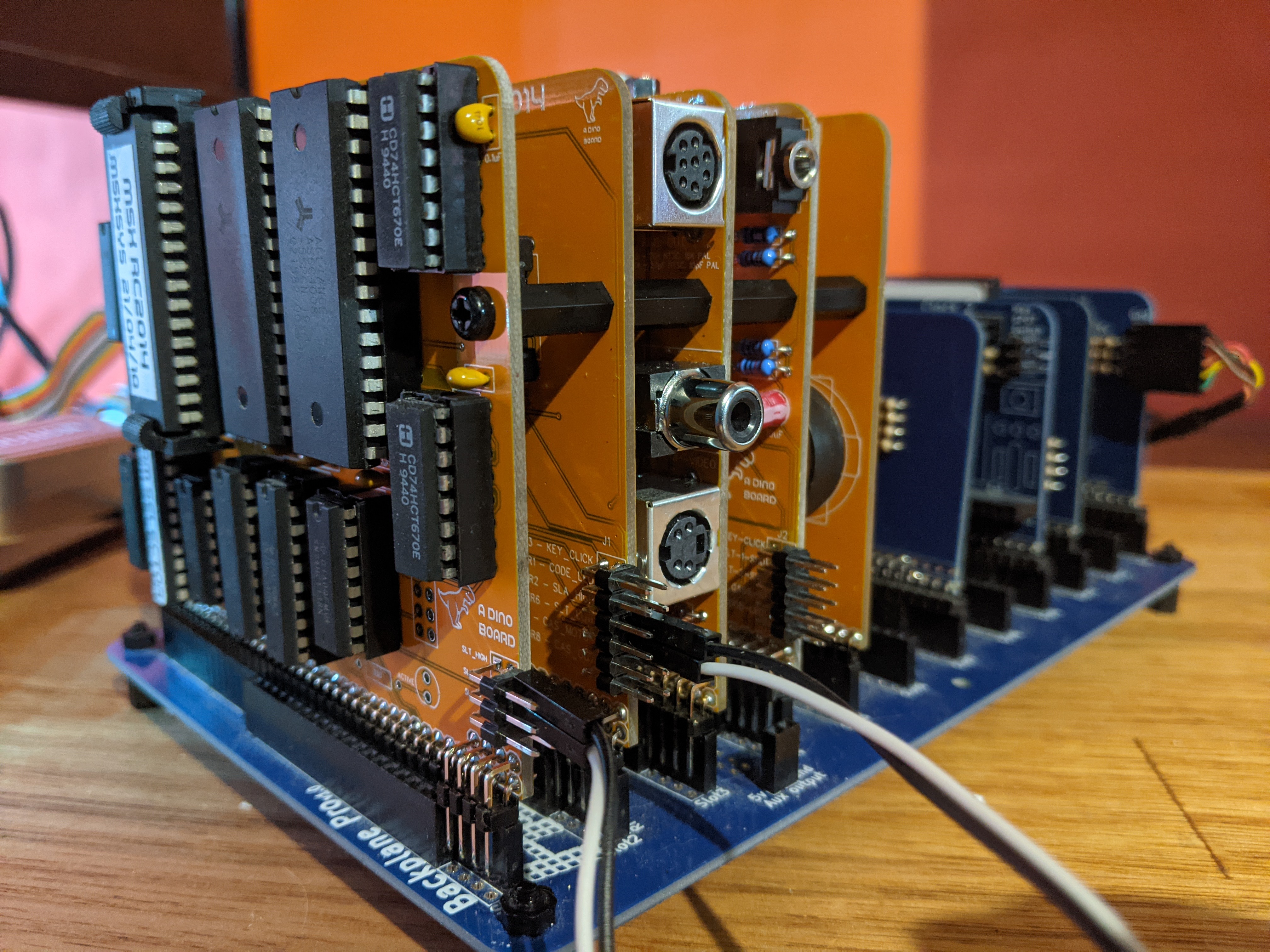 Image showing external wiring mapping the 2 boards (Latest revision)
