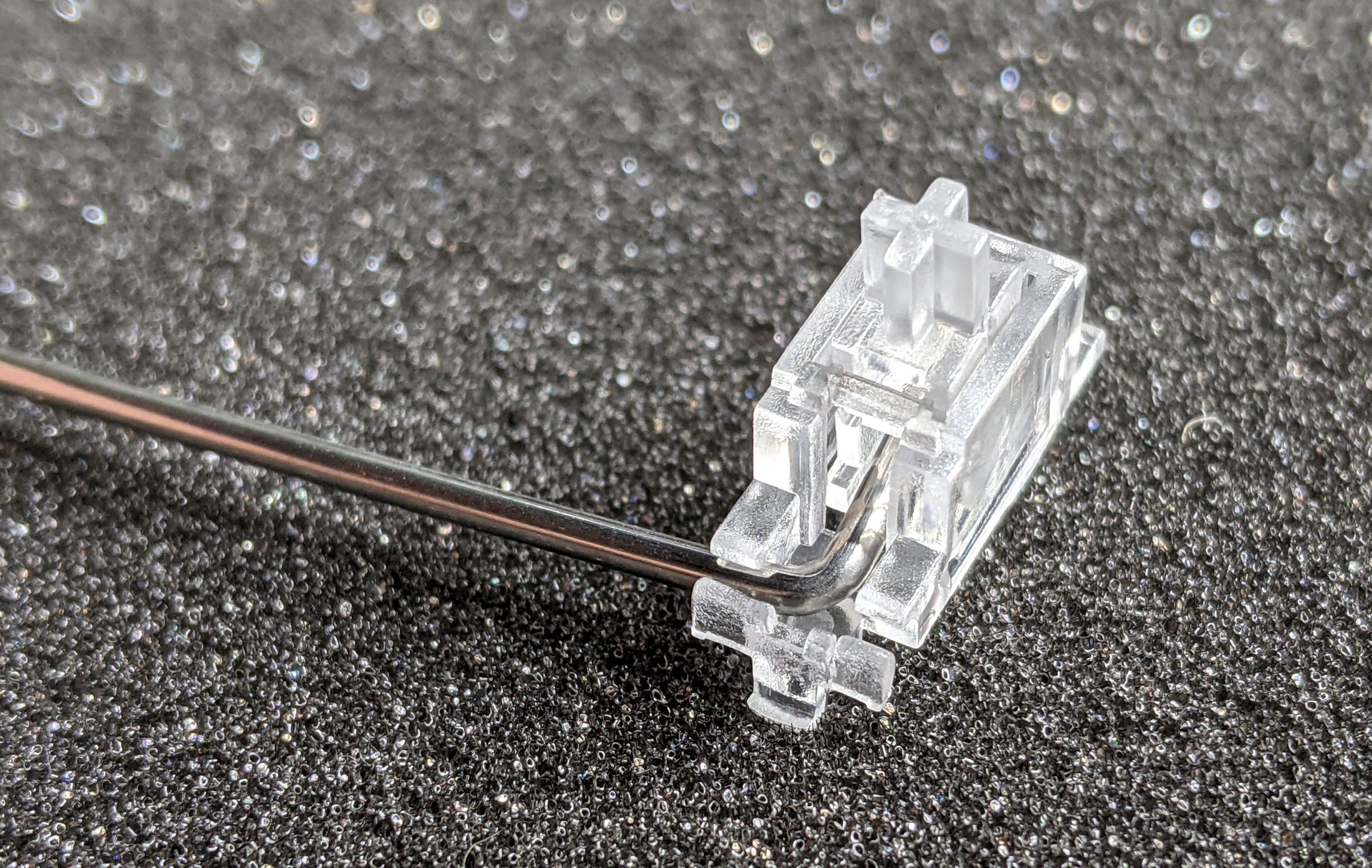 Stabilizer with bar inserted